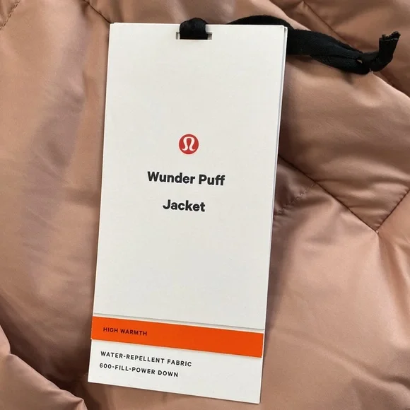 ❤️ Lululemon Wunder Puff Jacket in Pink Clay Size 2 NWT - Picture 8 of 11